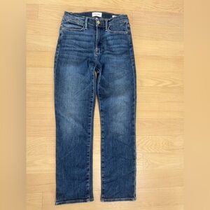 FRAME Le High Straight Jeans – Women’s Size 27 – Medium Wash